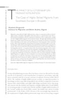 The Impact of EU Citizenship on Migrant Integration. The Case of Highly Skilled Migrants from Southeast Europe in Brussels