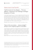 prikaz prve stranice dokumenta “At first it was not very pleasant ... Now it is different”: Experiences and Challenges of Refugee Integration in Croatia