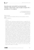 prikaz prve stranice dokumenta Naseljavanje njemačkih protestantskih obitelji u Slavonsku vojnu krajinu krajem 18. i početkom 19. stoljeća