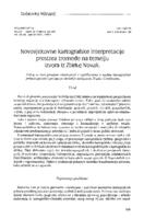 prikaz prve stranice dokumenta Novovjekovne kartografske interpretacije prostora tromeđe na temelju izvora iz Zbirke Novak